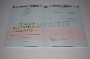 Диплом Адъюнктуры 2017г в Вологде